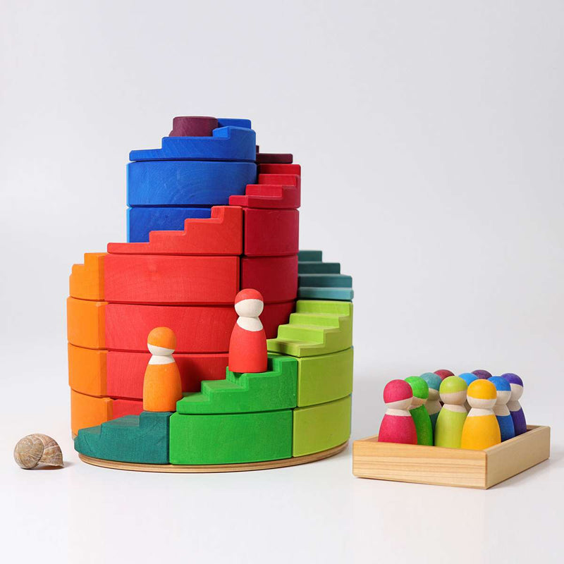 Counterrotating Stepped Spiral Building Set