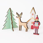 Meri Meri Festive Village Wooden Advent Calendar Happy Monkey Baby & Kids