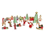 Meri Meri Festive Village Wooden Advent Calendar Happy Monkey Baby & Kids