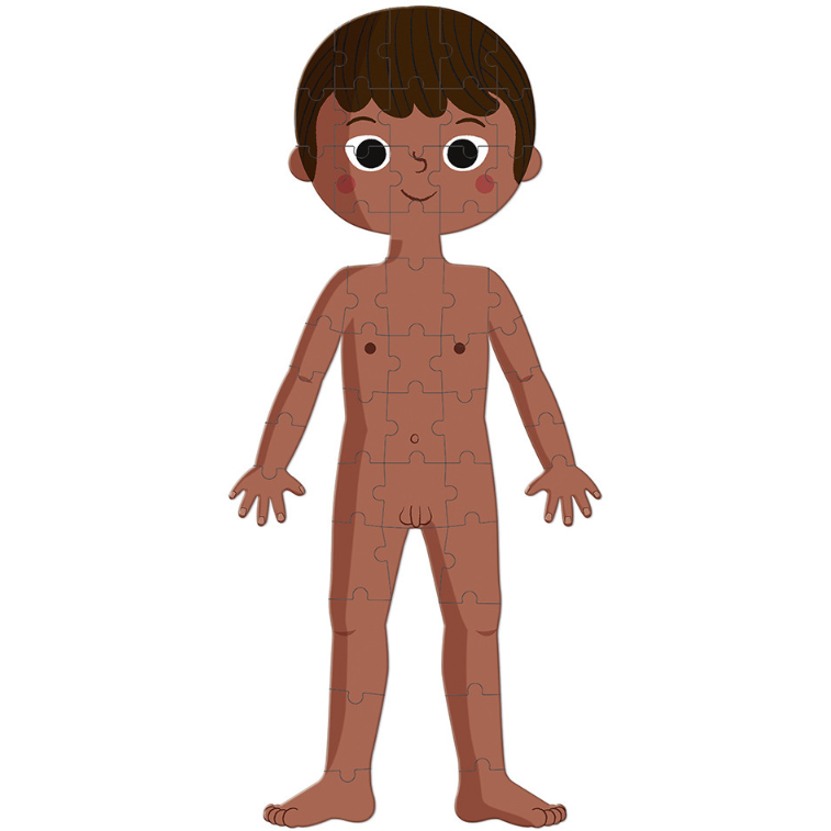 Janod Educational Puzzle Human Body Happy Monkey Baby & Kids