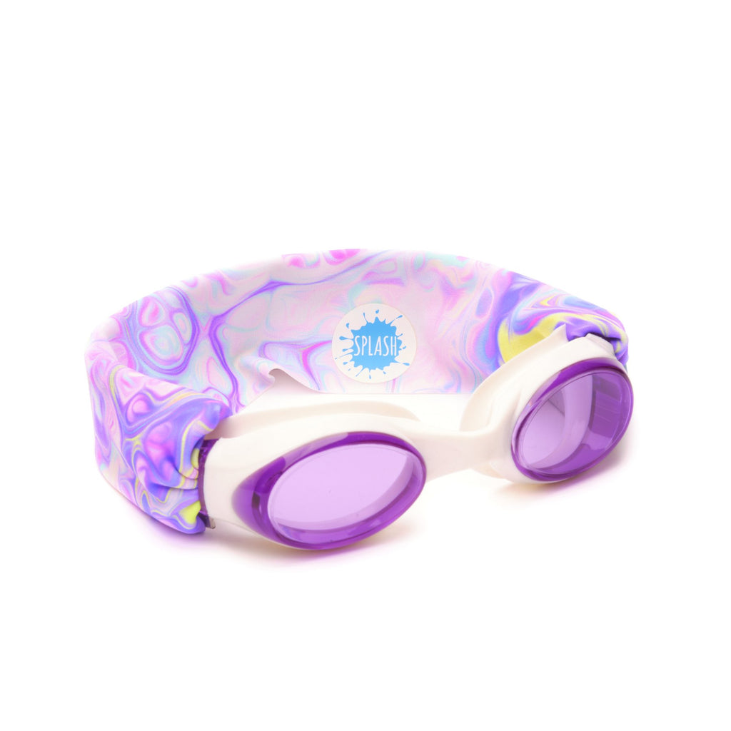 Splash Swim Goggles- Pastel Swirl Swim Goggles Happy Monkey Baby and Kids