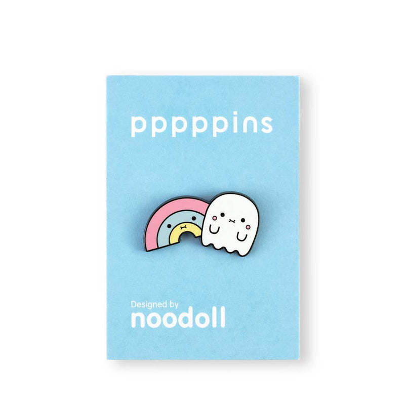 Riceboo Ghost Ricerainbow Rainbow Enamel Pin