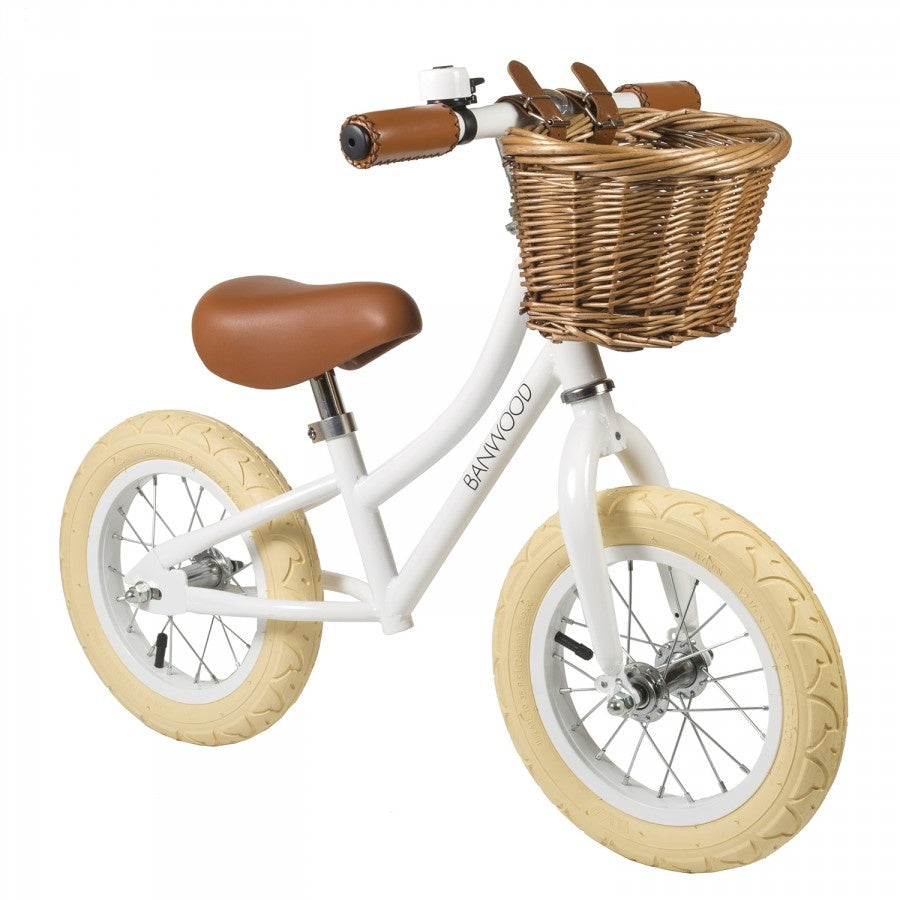 Banwood Blance Bike First Go - White Happy Monkey Baby & Kids