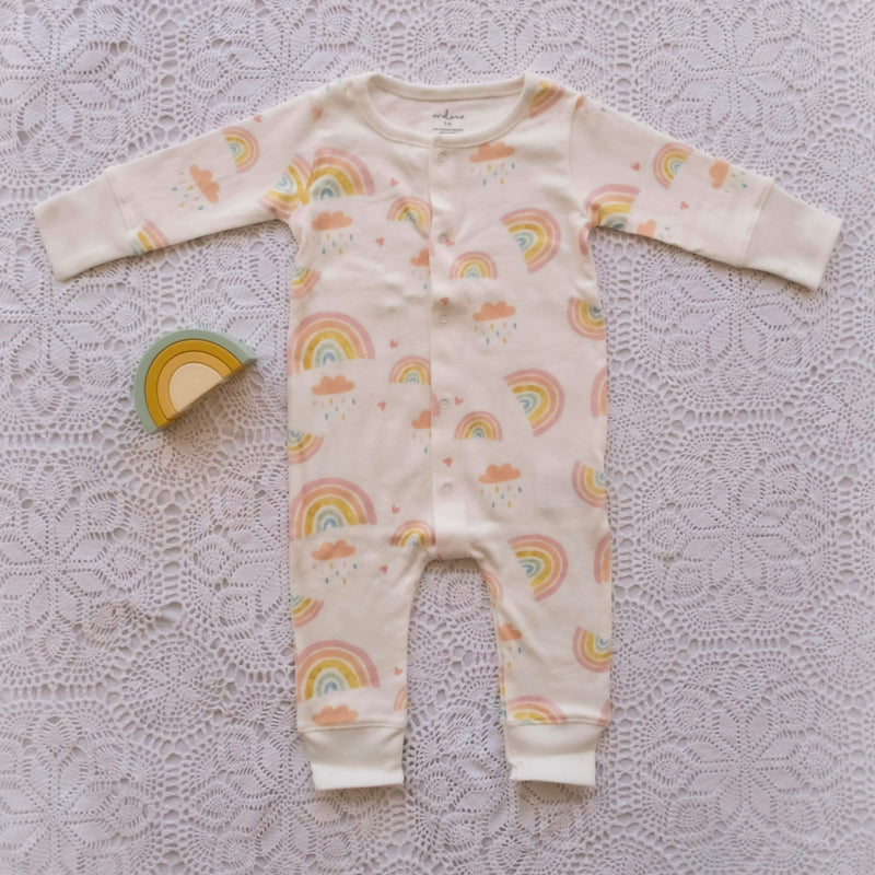 Rainbow Baby Romper | Organic Pima Cotton