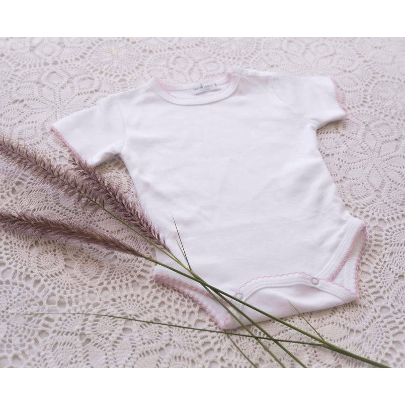 Take Me Home Bodysuit | Pink Picot Trim