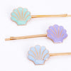 Meri Meri Enamel Shell Hair Slides (x 6) Happy Monkey Baby & Kids