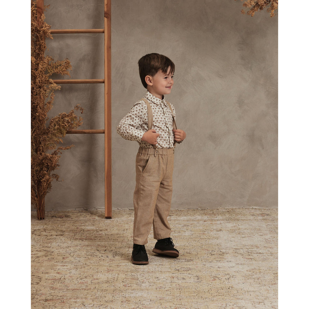 Noralee | Harrison Button Down- Gilden Roses Happy Monkey Baby and Kids