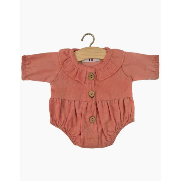 Minikane Doll Clothes -  Léonore Romper in Marsala Milleraie